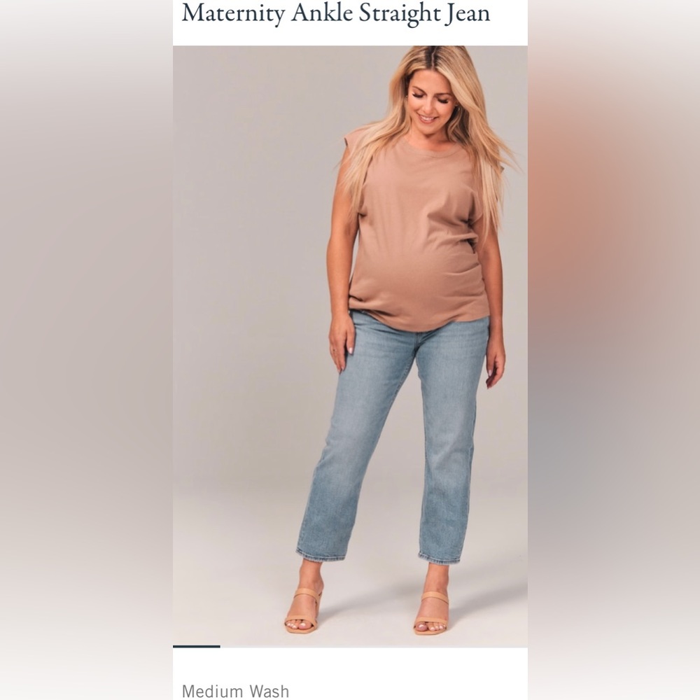 Abercrombie & Fitch maternity ankle straight jean.